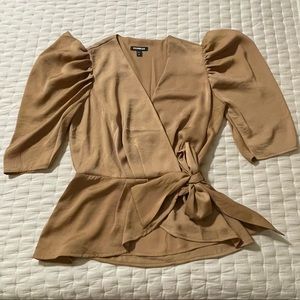 Express Wrap Peplum Top